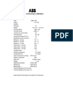 Technical Data of ABB Motor: TEFC/IC0141