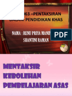 Pku 3063 - Pentaksiran Dalam Pendidikan Khas