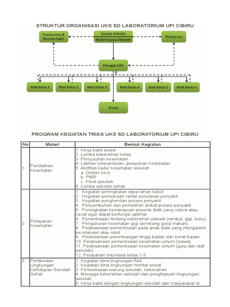 Struktur Organisasi Uks Docx