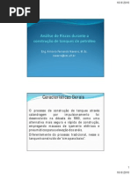 Análise de Riscos durante a Construção de Tanques de Petróleo