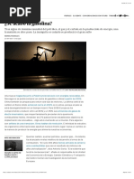 Energías renovables ¿Se acabó la gasolina?