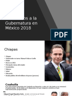 Candidatos a La Gubernatura en México 2018.
