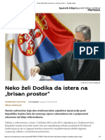 Neko Želi Dodika Da Istera Na Brisan Prostor