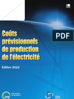 Couts Previsionnels de Production de L'electricite 2010-6610032e