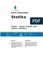 Modul Statika Pertemuan 1