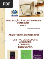 Aula 01 - Introdução a Arquitetura de Interiores