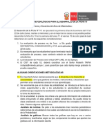 Orientaciones Metodológicas para El Desarrollo de La Ficha 10 Al Docente Acompañado