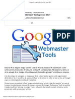 Cum Folosim Google Webmaster Tools Pentru SEO