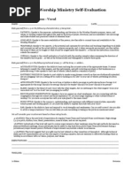 Download HSBC Praise Team Self-Evaluations - VocalInstrumentalTech by Eric Powell SN359868 doc pdf