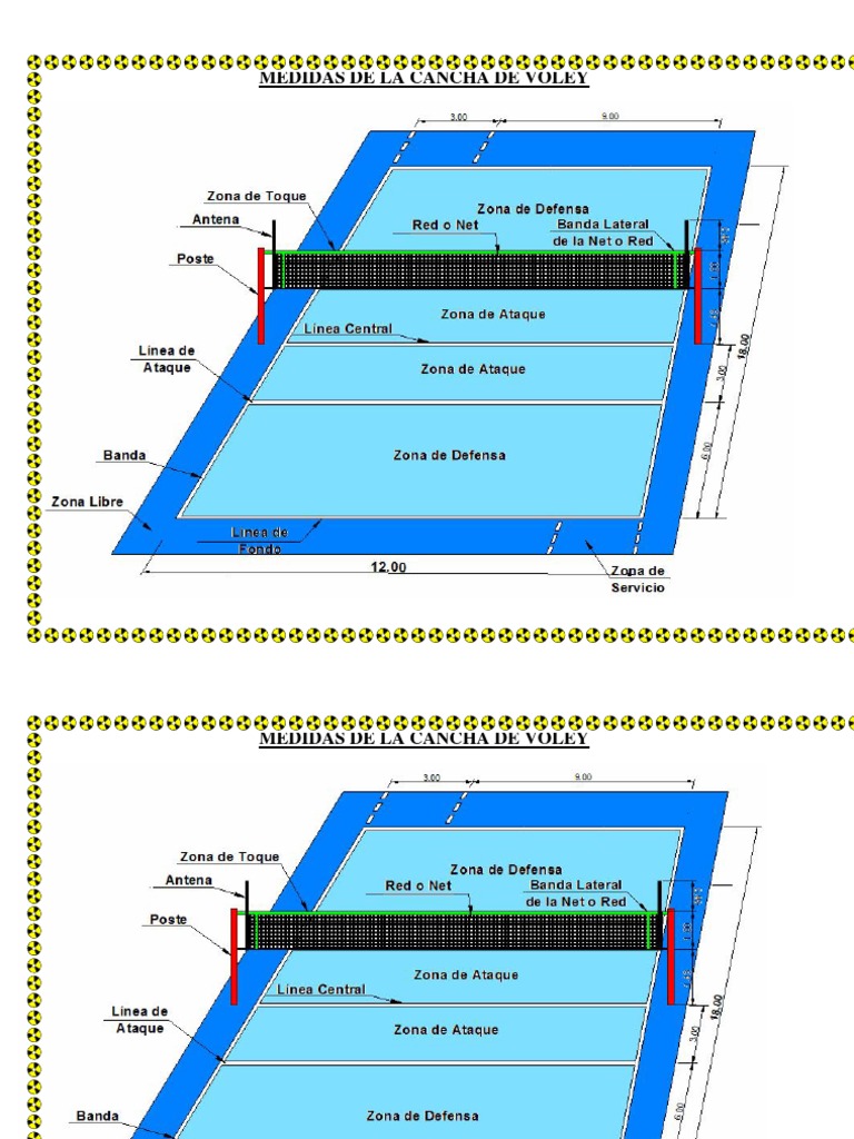 Medidas de La Cancha de Voley