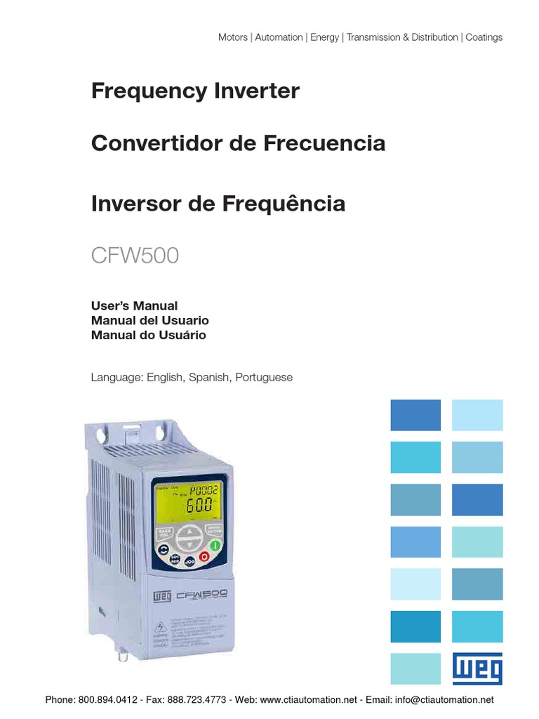 Weg Cfw500 Manual | Power Inverter | Electrical Wiring