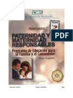 PRONTUARIO PATERNIDAD Y MATERNIDAD RESPONSABLES