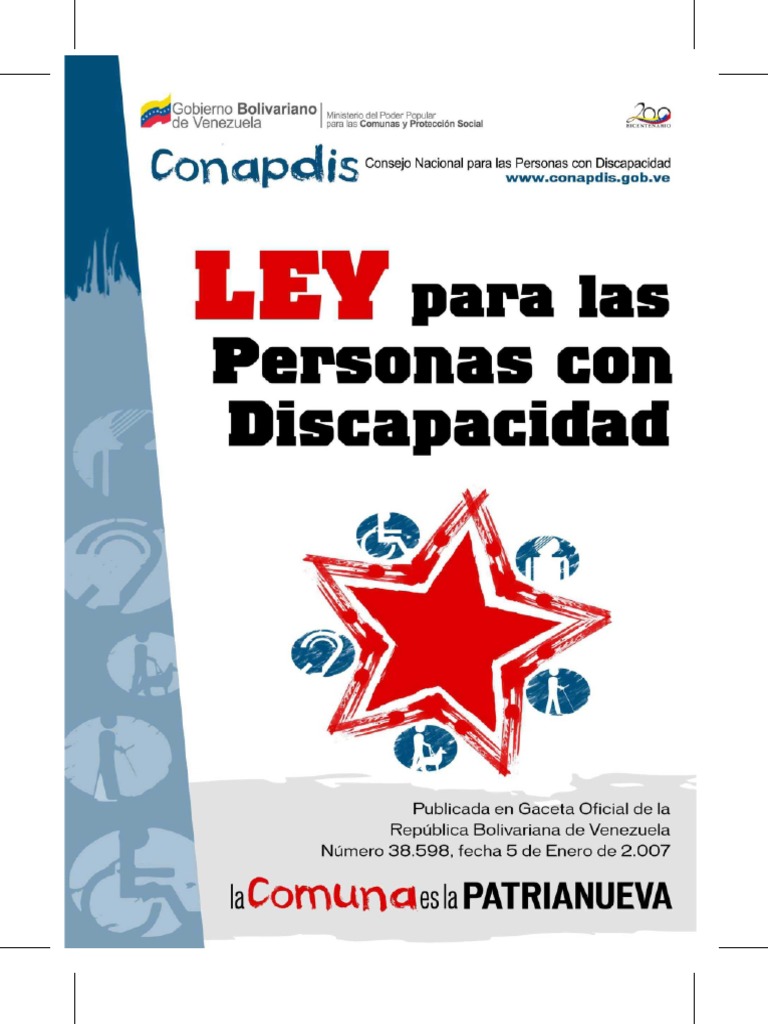 Ley Para Las Personas Con Discapacidad Invalidez Medicina Física y Rehabilitación