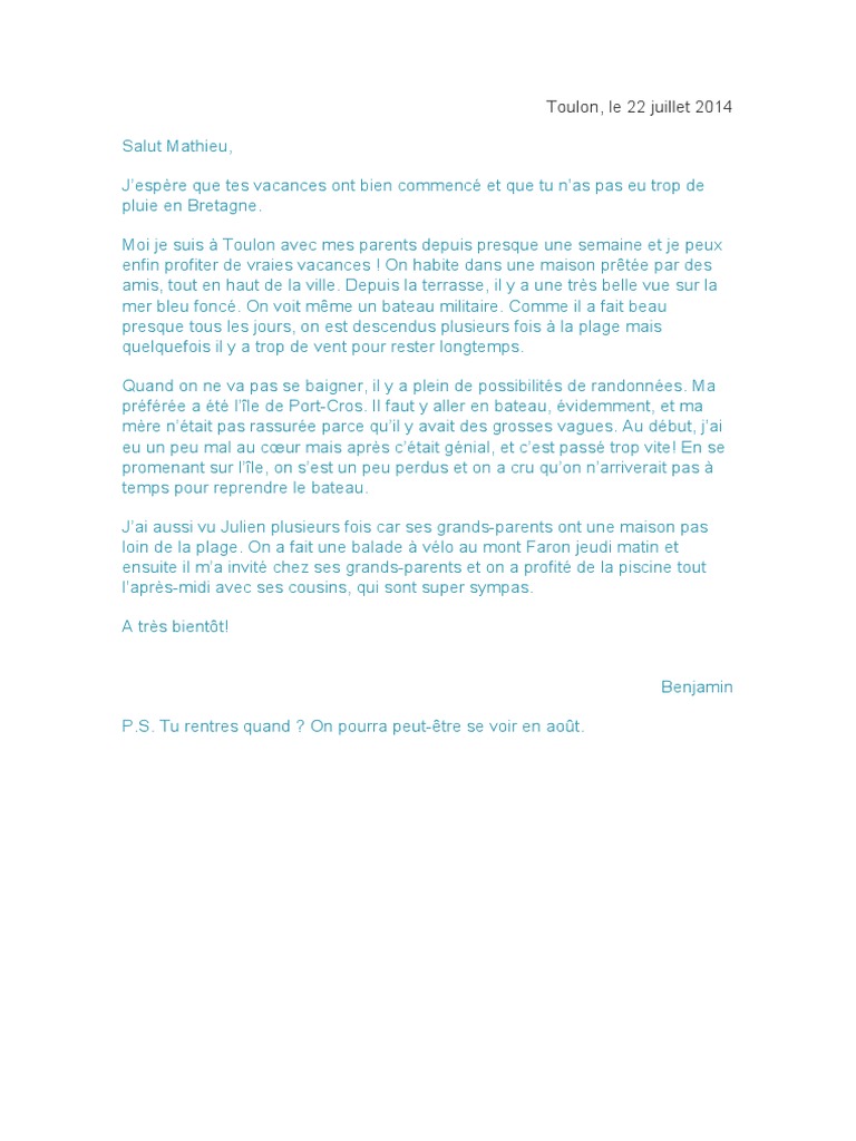 Lettre Informelle PDF | PDF