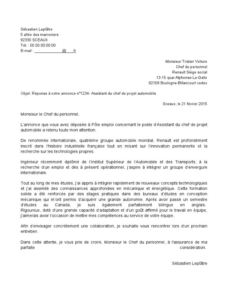 lettre formelle.pdf  Renault  Voitures