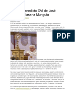 Carta A Benedicto XVI de José Alberto Villasana Munguía
