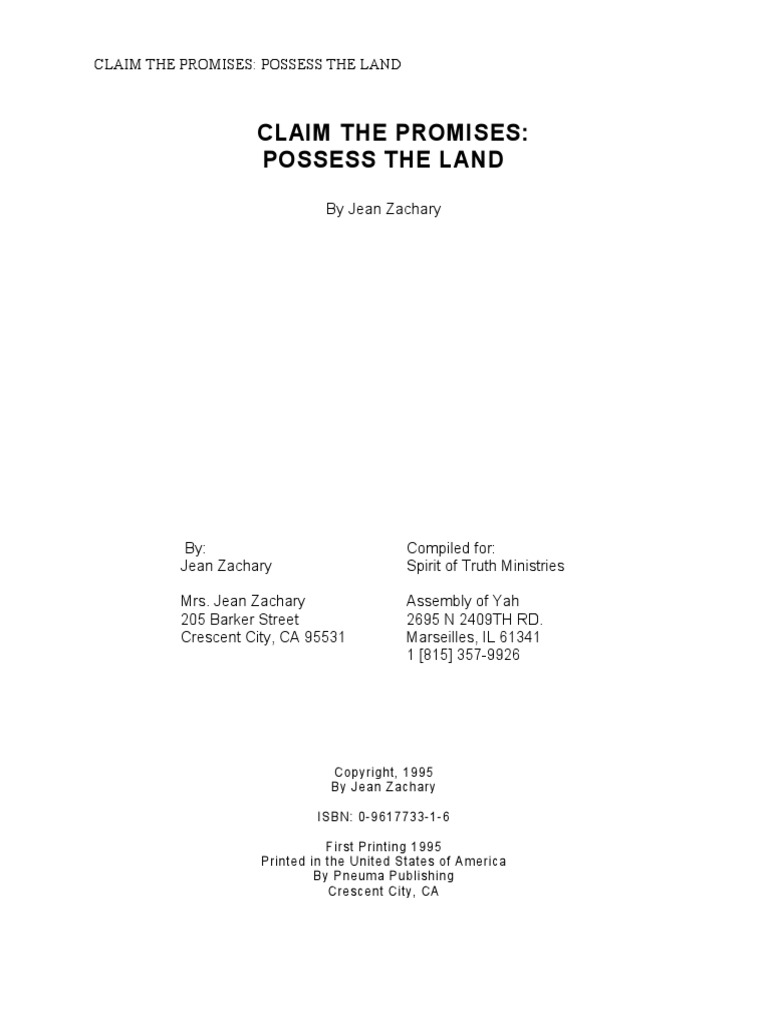 Claim The Promises | PDF | Demons | Spiritual Gift
