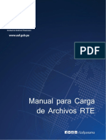 Manual de Carga de Archivos de RTE