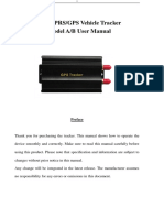 GSM/GPRS/GPS Vehicle Tracker Model A/B User Manual: Preface