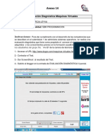 Anexo 14 Test de Evaluación Diagnóstico de Maquinas Virtuales