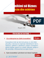 Komunikimi Në Biznes: Përforcim Dhe Ushtrime