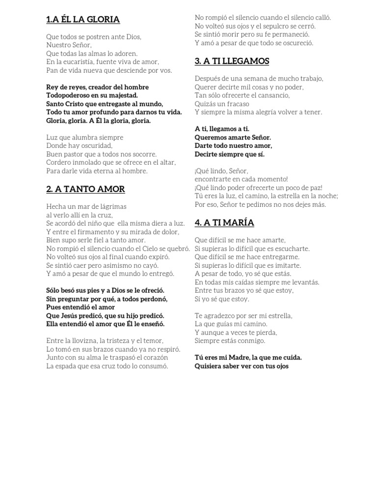 Cancionero - letras | Amor | Cristo (Título)