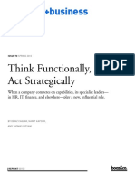Think Functionally Act Strategically