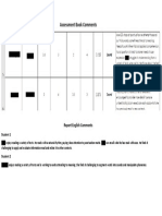 assessment book comments