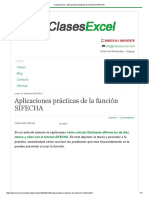Clases Excel - Aplicaciones Prácticas de La Función SIFECHA