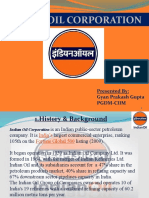 Indian Oil Corporation: Presented By: Gyan Prakash Gupta Pgdm-Ciim
