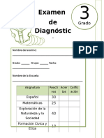 3er Grado - Examen de Diagnóstico (2017-2018)