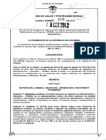 Decreto 2078 de 2012