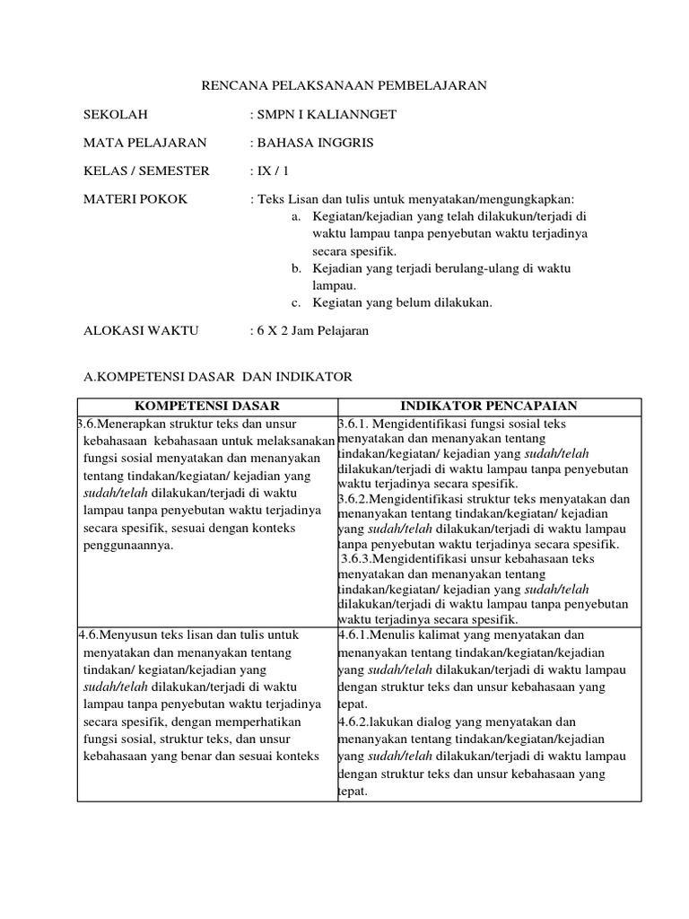 31 Contoh Soal Bahasa Inggris Tentang Present Perfect Tense Kumpulan Contoh Soal