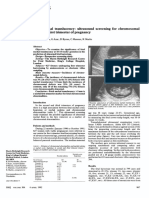 Papers: Fetal Nuchal Translucency: Ultrasound Screening For Chromosomal Defects in First Trimester of