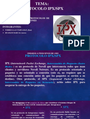 Ipx SPX | PDF | Red de computadoras | Redes