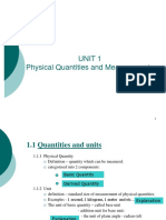 1 - Physical Quantities and Measurements