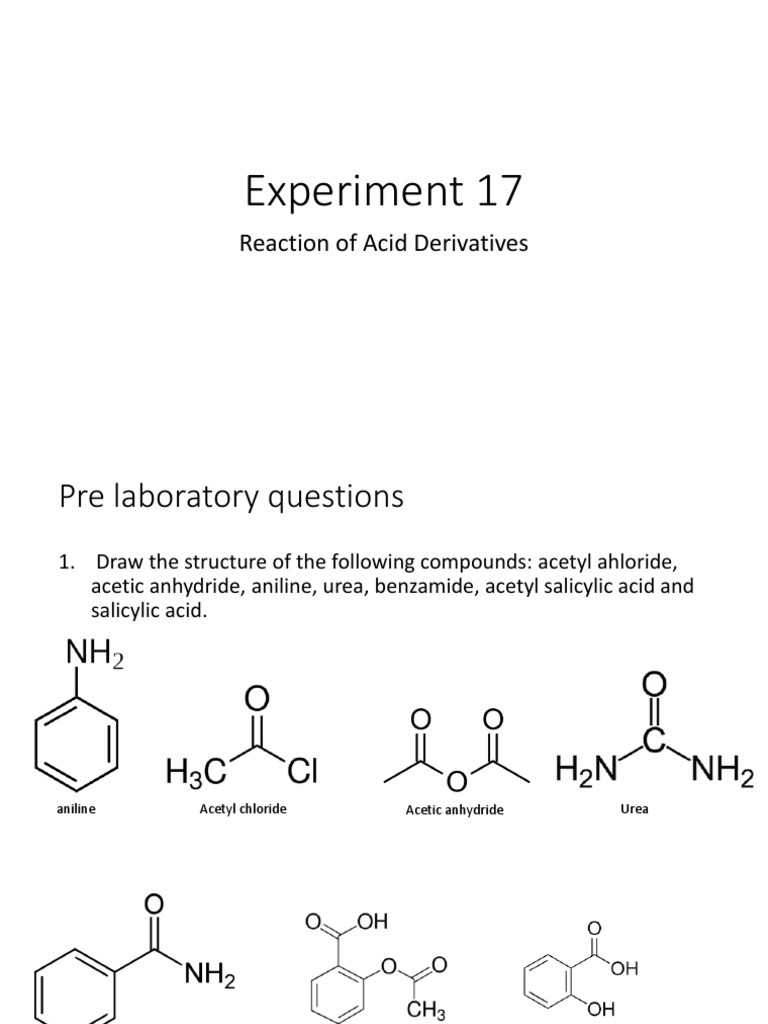 Reactions of Acid Derivatives | PDF | Acetic Acid | Acid