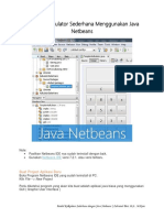 MODUL Program Kalkulator Sederhana Menggunakan Java Netbeans