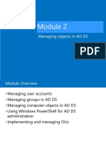 Managing Objects in AD DS