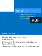 Implementing AD DS Synchronization With Microsoft Azure AD