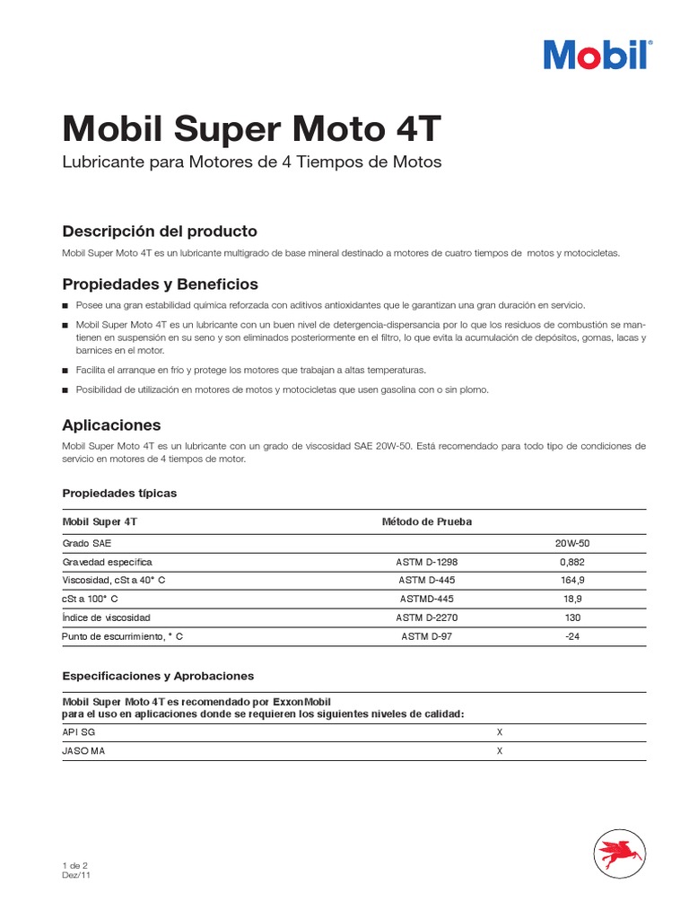 Aceite de motor de moto MOBIL SPECIAL 2T™