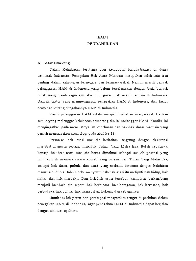 Makalah Peran Masyarakat Dalam Upaya Kemajuan Penghormatan Dan