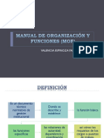 Manual de Organización y Funciones (Mof)