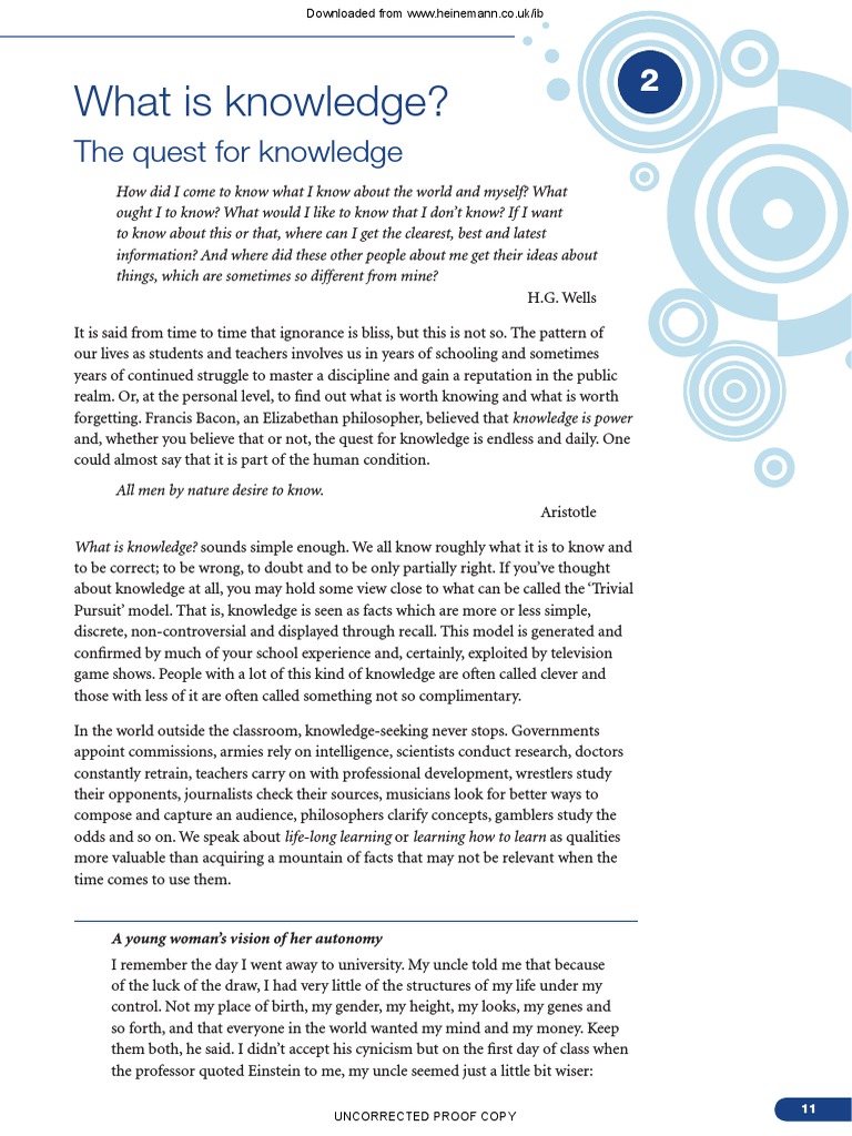 Theory Of Knowledge Chapter 2 Pdf Pdf Rationalism Empiricism