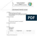 AR Format For Proposal - Outline