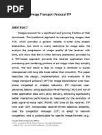 Image Transport Protocol ITP Abstract