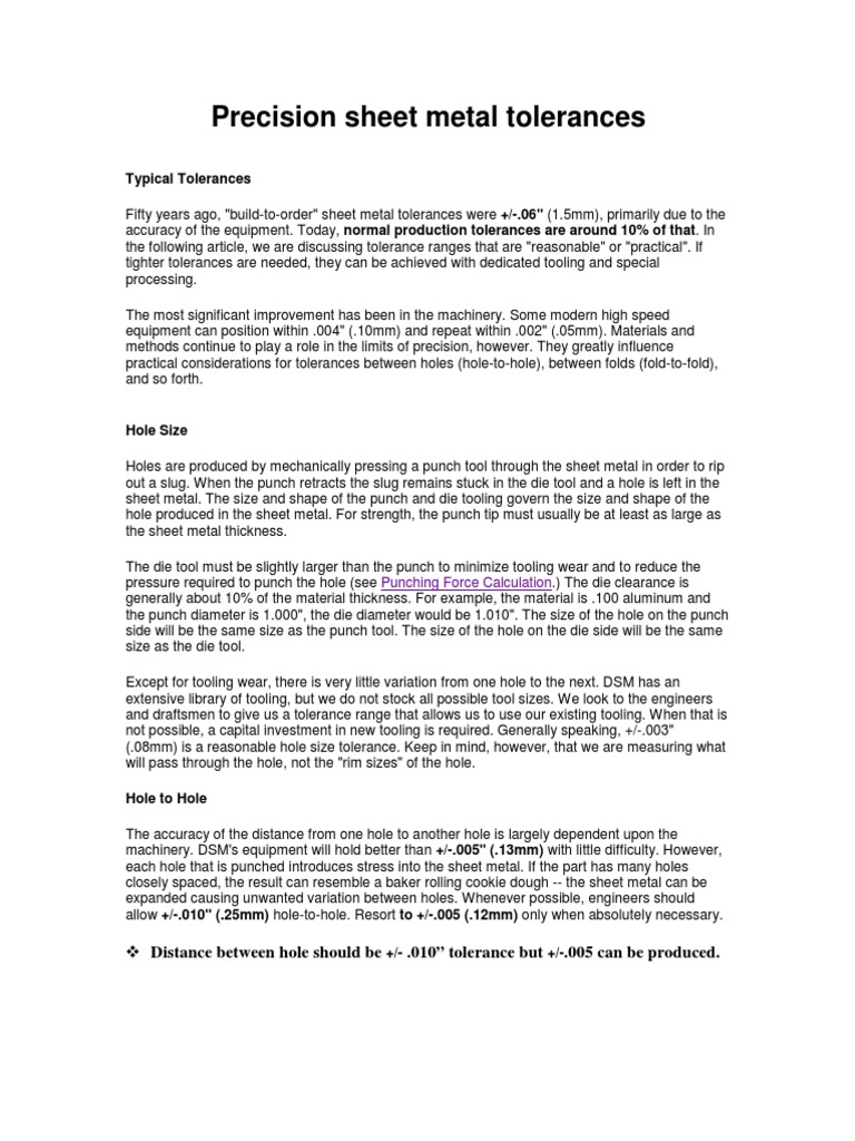 Sheetmetal Design Consideration PDF Sheet Metal Heat Treating
