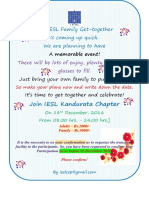 Invitation IESL Family Gettogether 2016-2