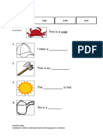 This Is A Crab: Fill in The Blanks. Sun Axe Cap Pot