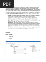 Version, Hierarchy and Relationship Hierarchy: New Import: Source:-Client File, Server File, Database